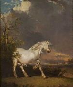 James Ward A horse in a landscape startled by lightning France oil painting artist